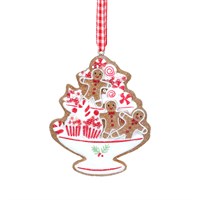 Resin Gingerbread Cakestand Decoration