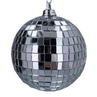 Small Silver Mirror Ball