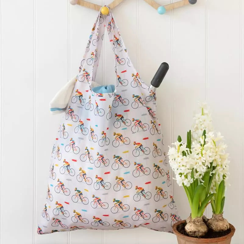 Recycled Foldaway Shopper Bag - Le Bicycle
