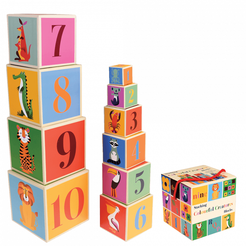 Stacking Blocks - Colourful Creatures