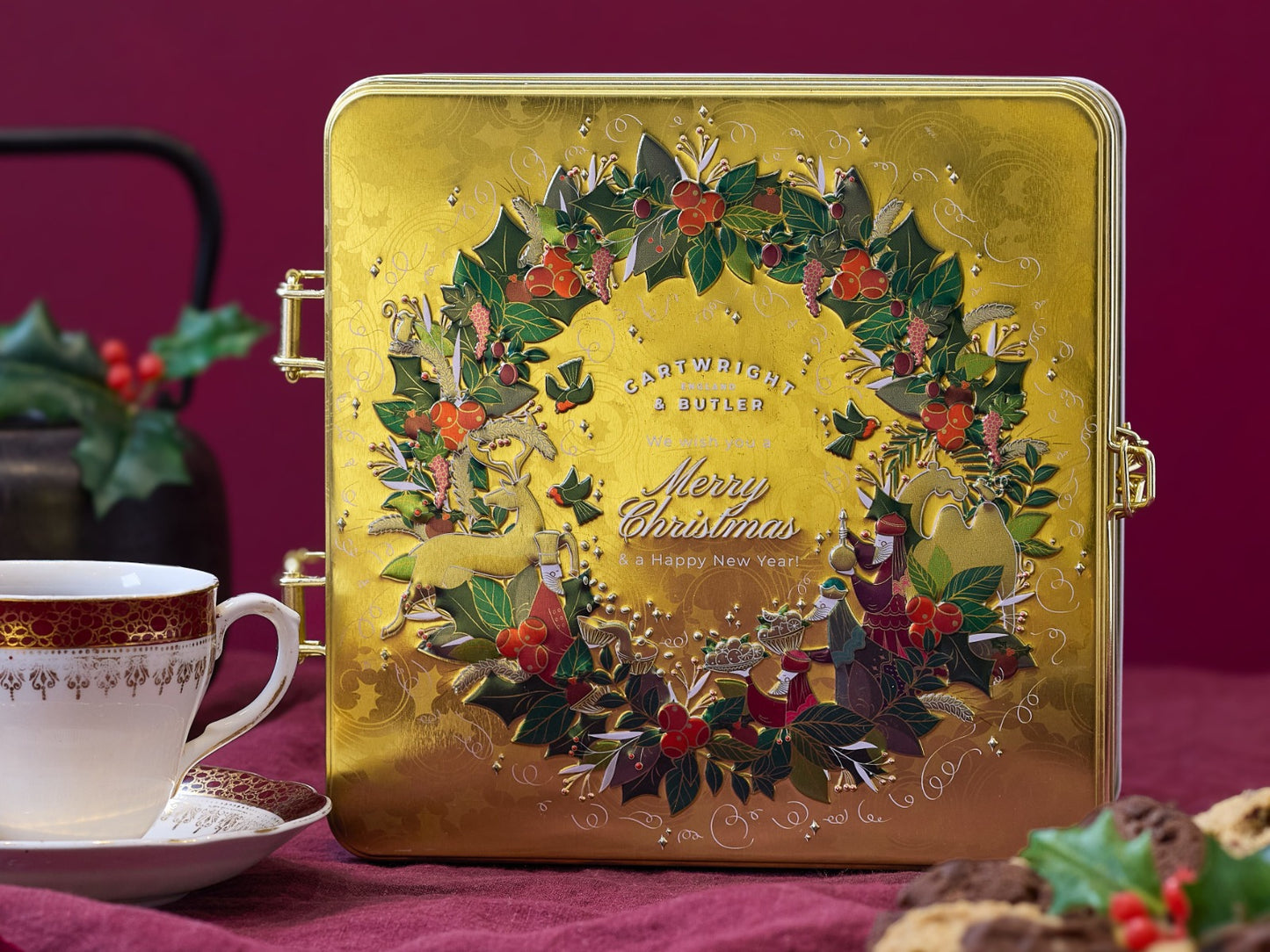 Cartwright & Butler Merry Christmas Teatime Selection Tin