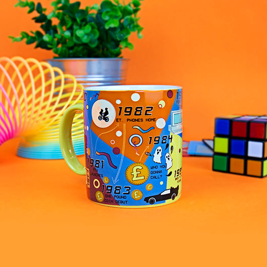 Novelty 80s Decade Mug