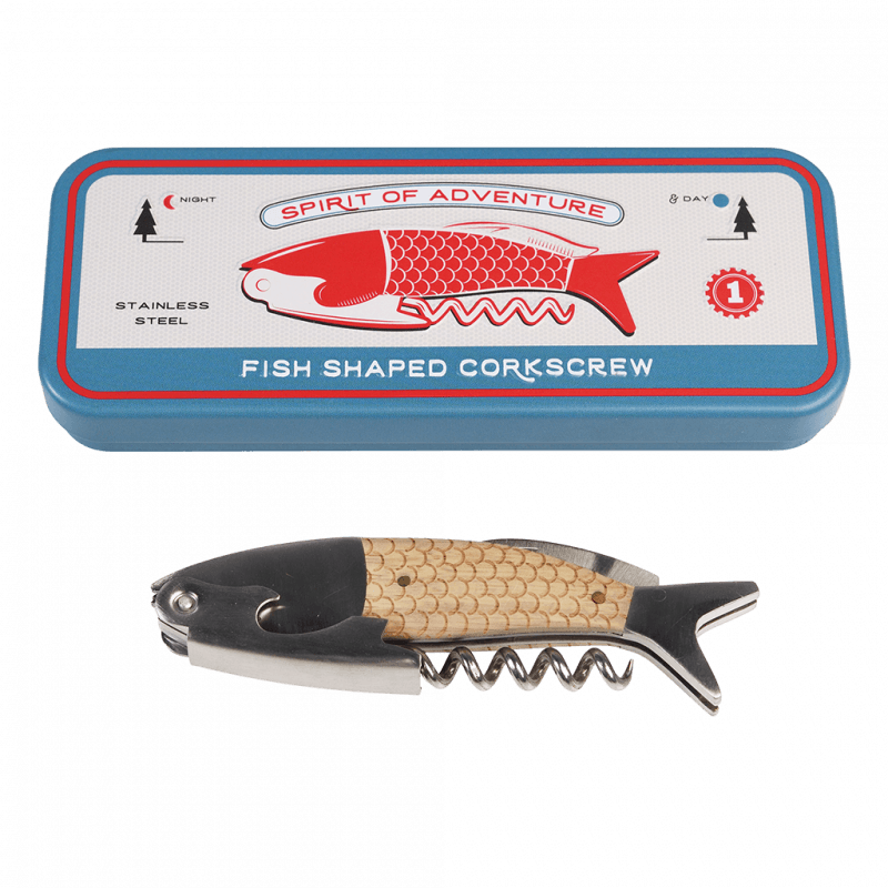 Fish Shaped Corkscrew in Tin