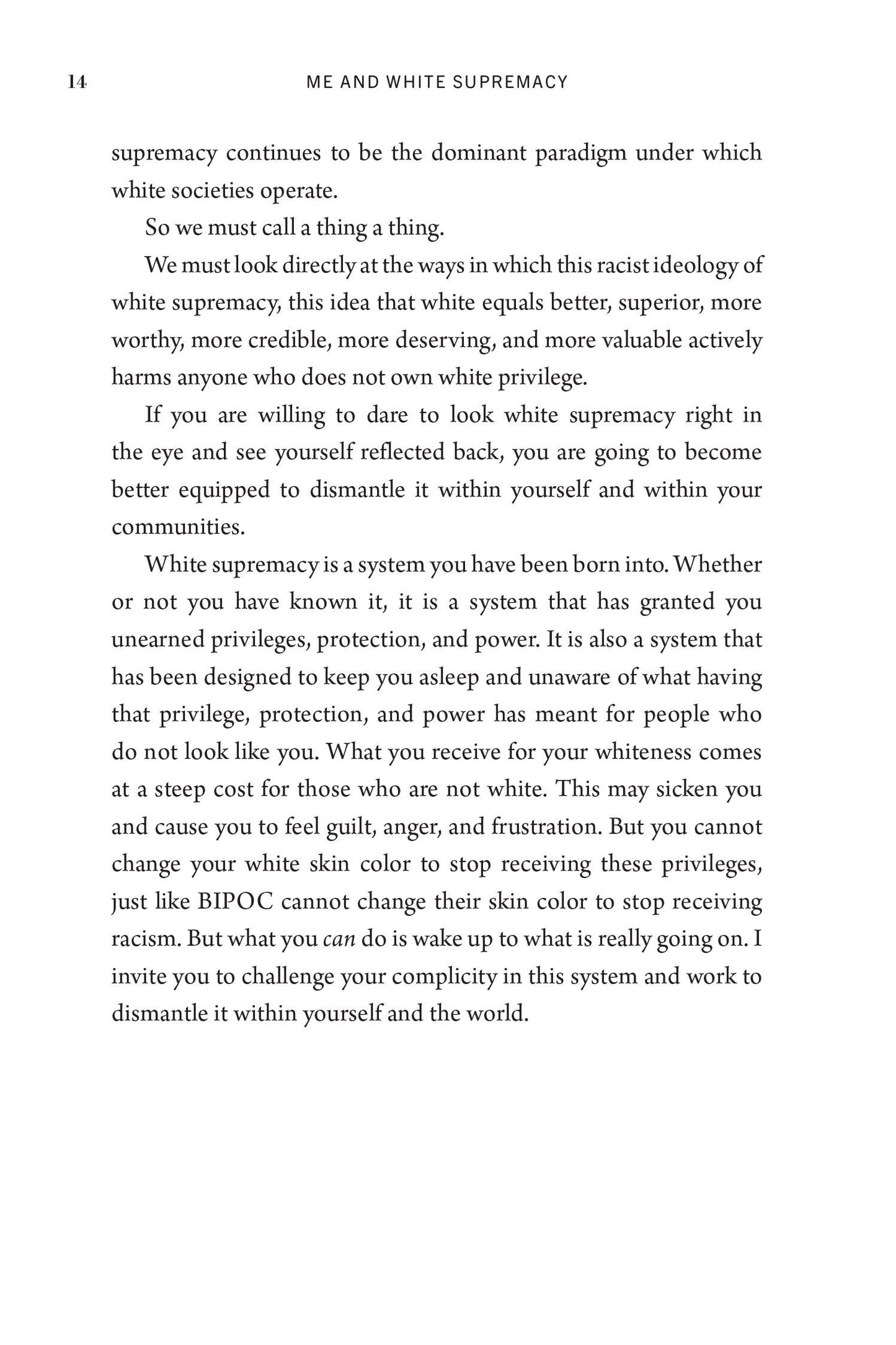 Me and White Supremacy - PB