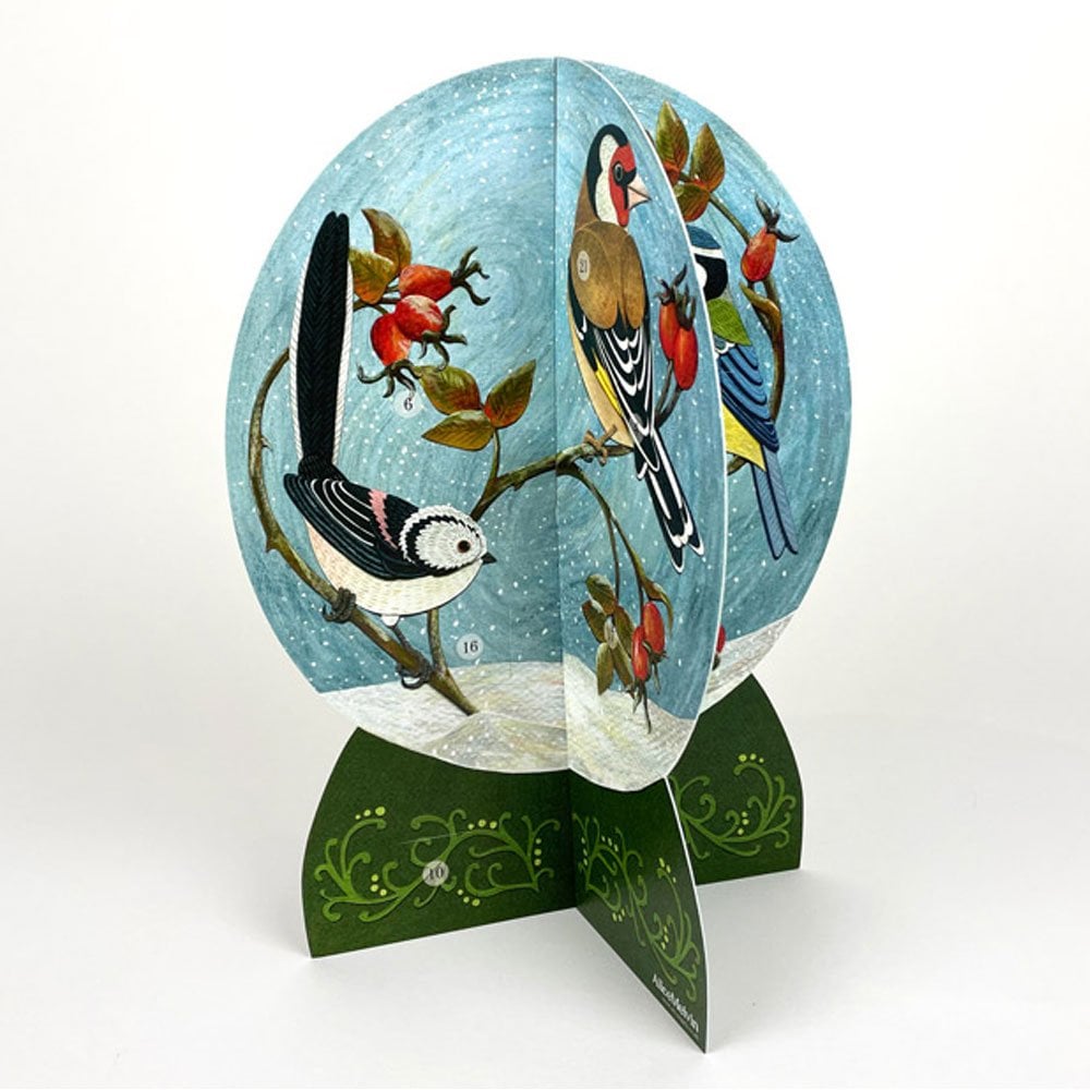 Bird Life Snow Globe Advent Calendar