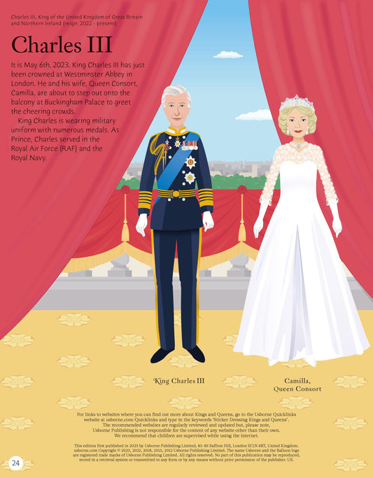 Sticker Kings & Queens - Updated to Include King Charles III