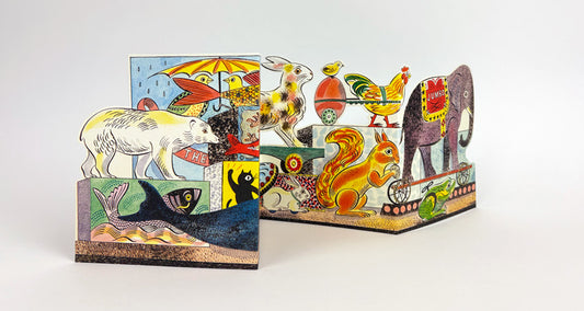 Fold Out Card - Tin Toys - Polar Bear