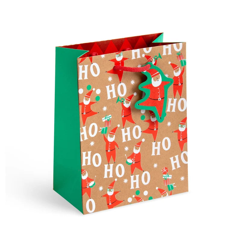 Jolly Santa Medium Gift Bag