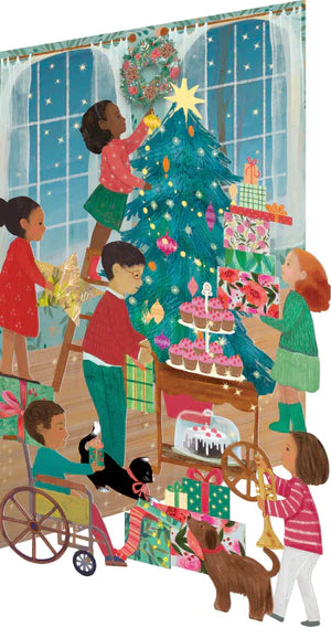 A Christmas Party Lasercut Card Christmas