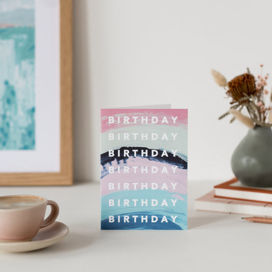 Happy Birthday Rainbow Wash - Joy Jen Studio