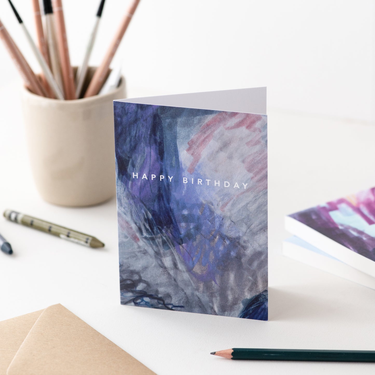 Happy Birthday Purple Wash - Joy Jen Studio