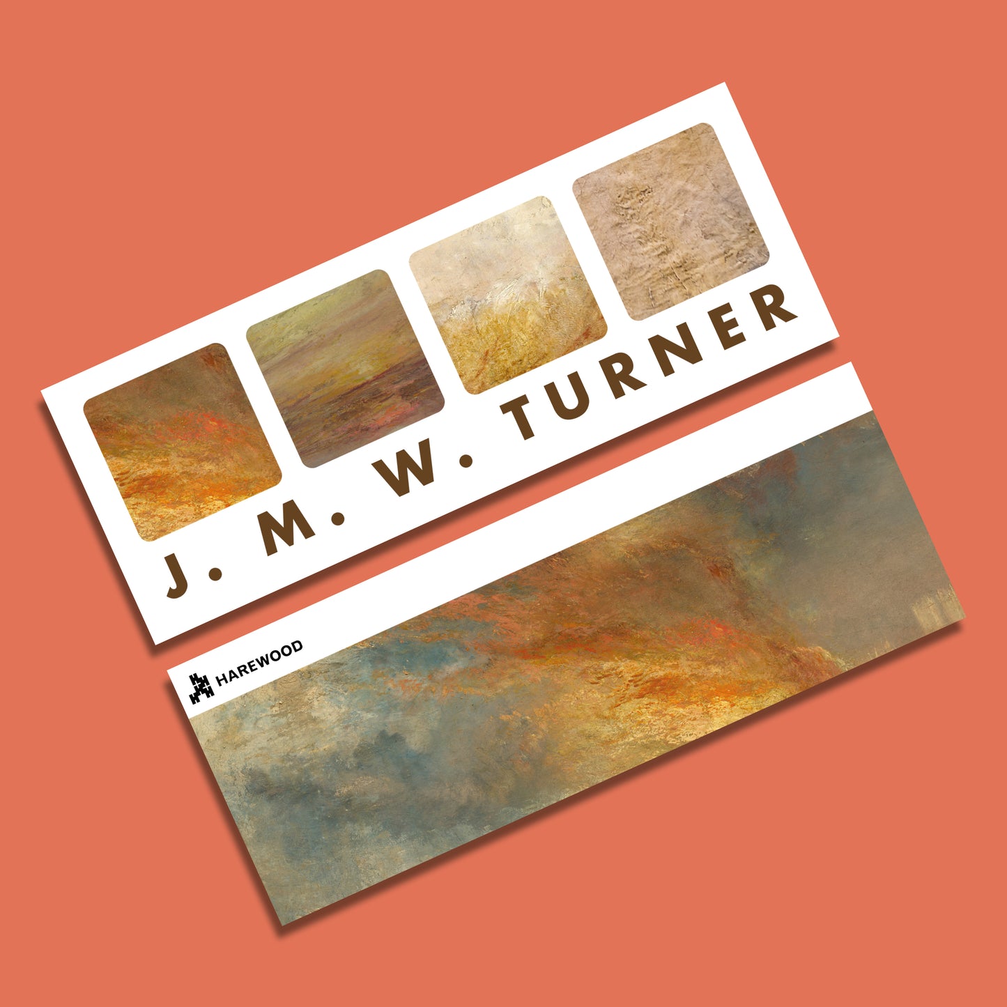 JMW Turner Orange Bookmark
