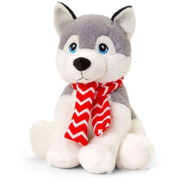 25cm Keeleco Husky with scarf