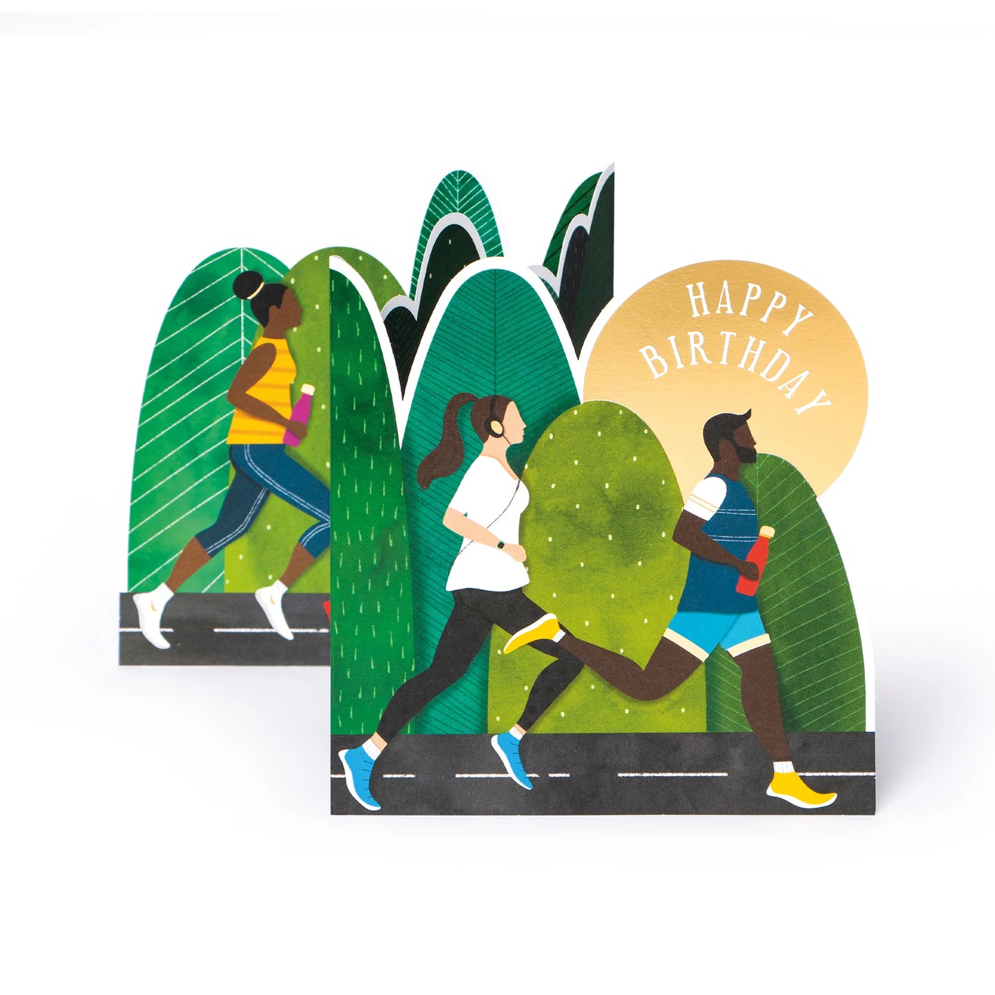 Keep on Running - 3D birthday card