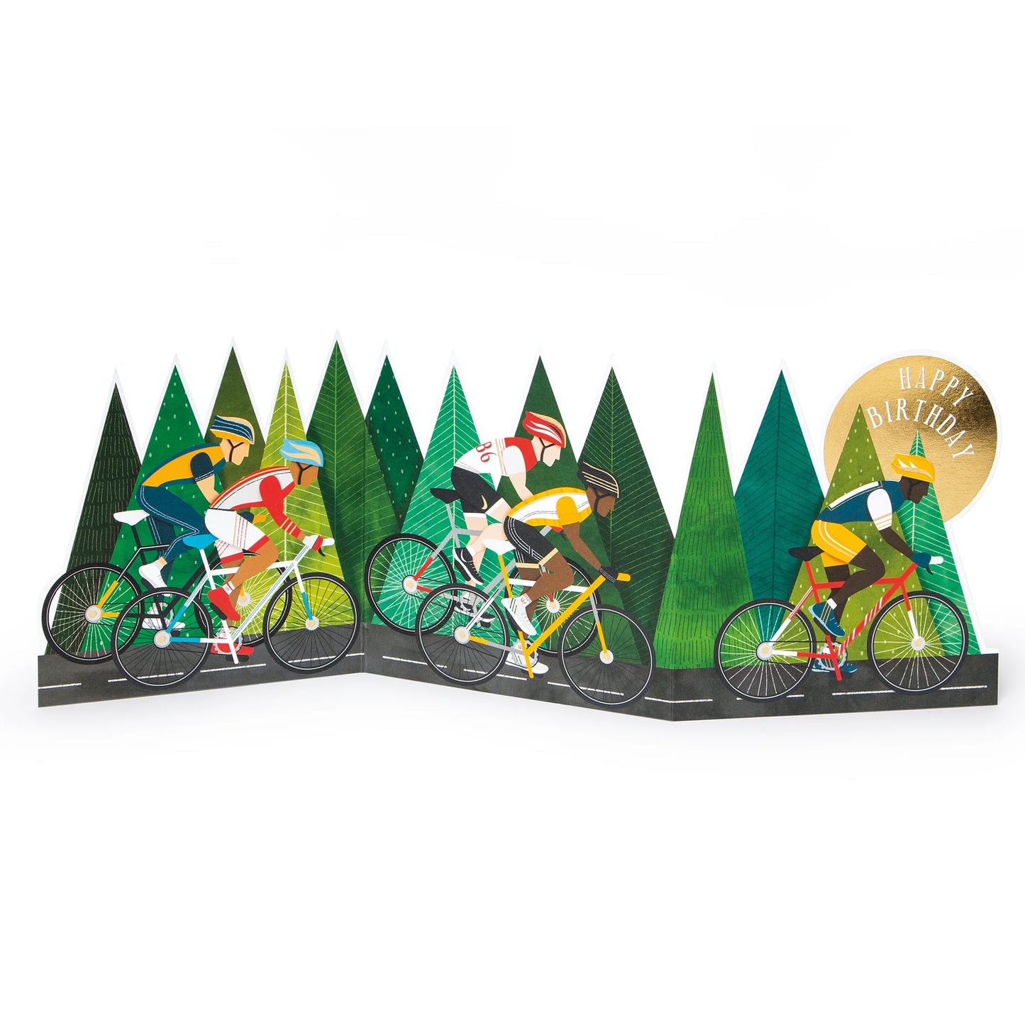 Head of the Peloton - 3D birthday card