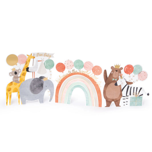 Welcome Little One - 3D new baby card