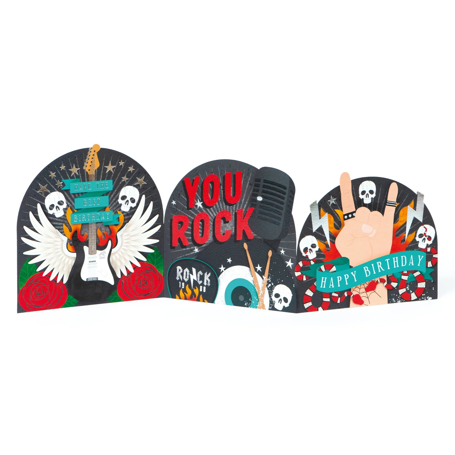 You Rock! - 3D birthday card
