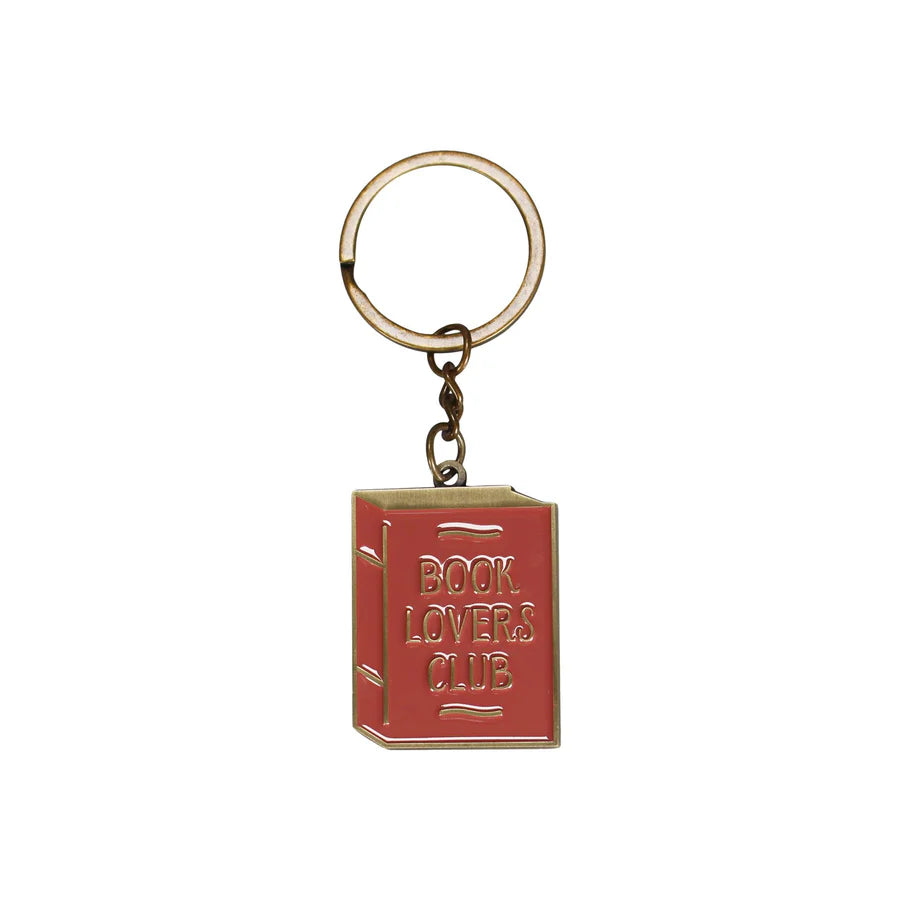 Book Lovers Metal Keyring