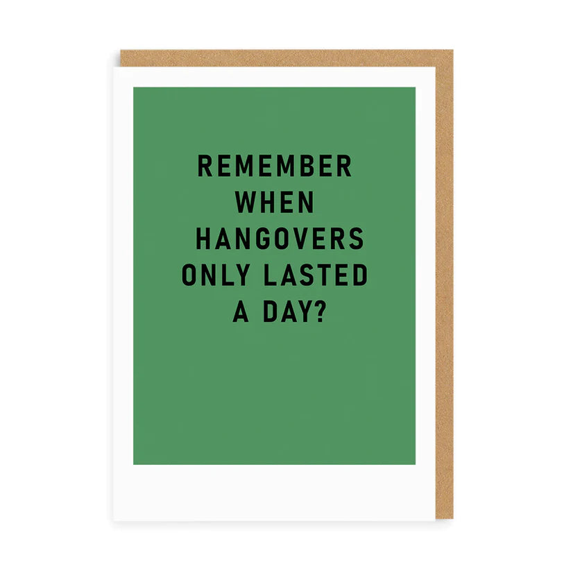 Hangovers Lasting A Day?