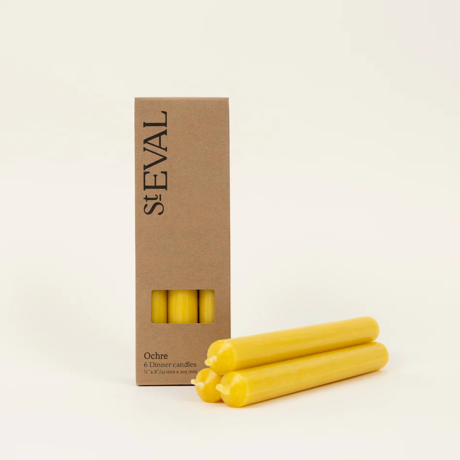 Ochre 8” Dinner Candles