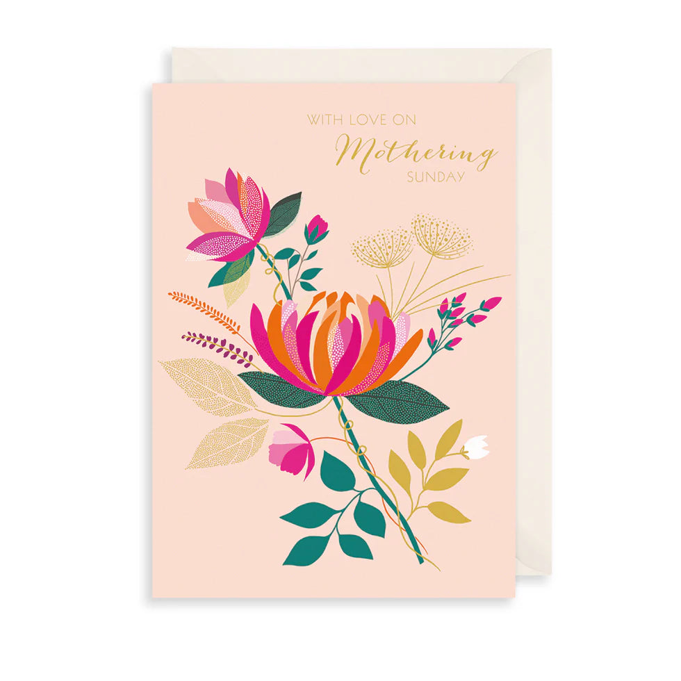 With Love on Mothering Sunday Card
