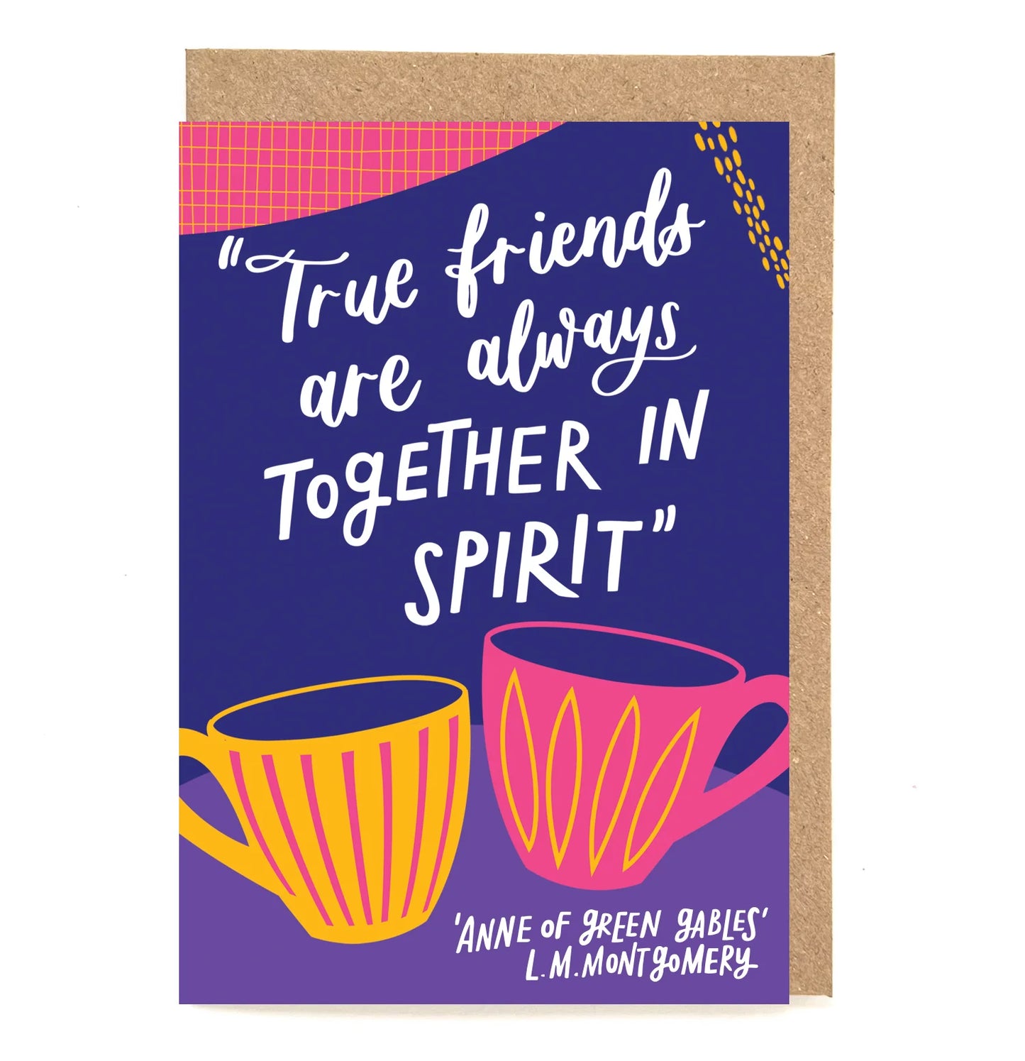 True friends are always together in spirit - L.M.Montgomery