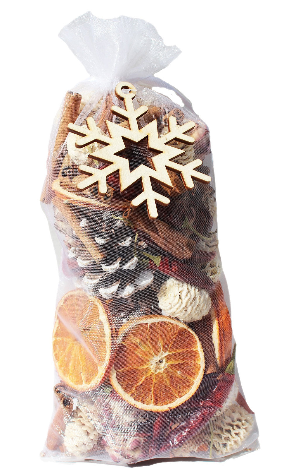 Potpourri Snowflake Organza Bag