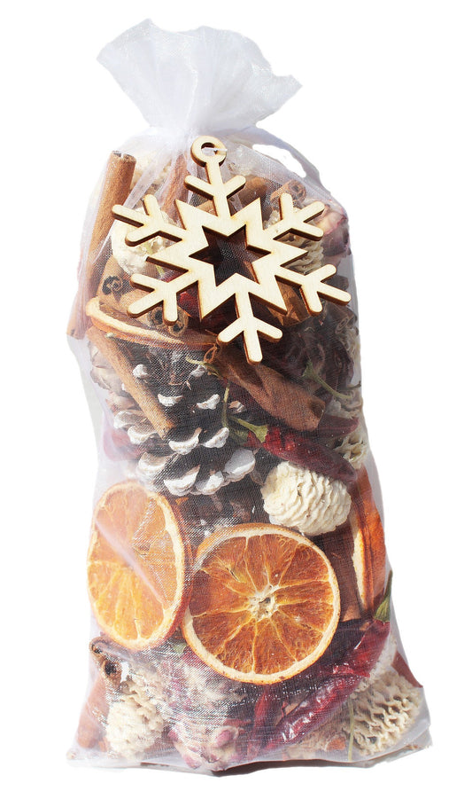 Potpourri Snowflake Organza Bag