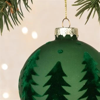 Glass Ada Bauble 8cm Small