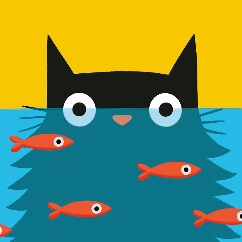 Fish Bowl Cat