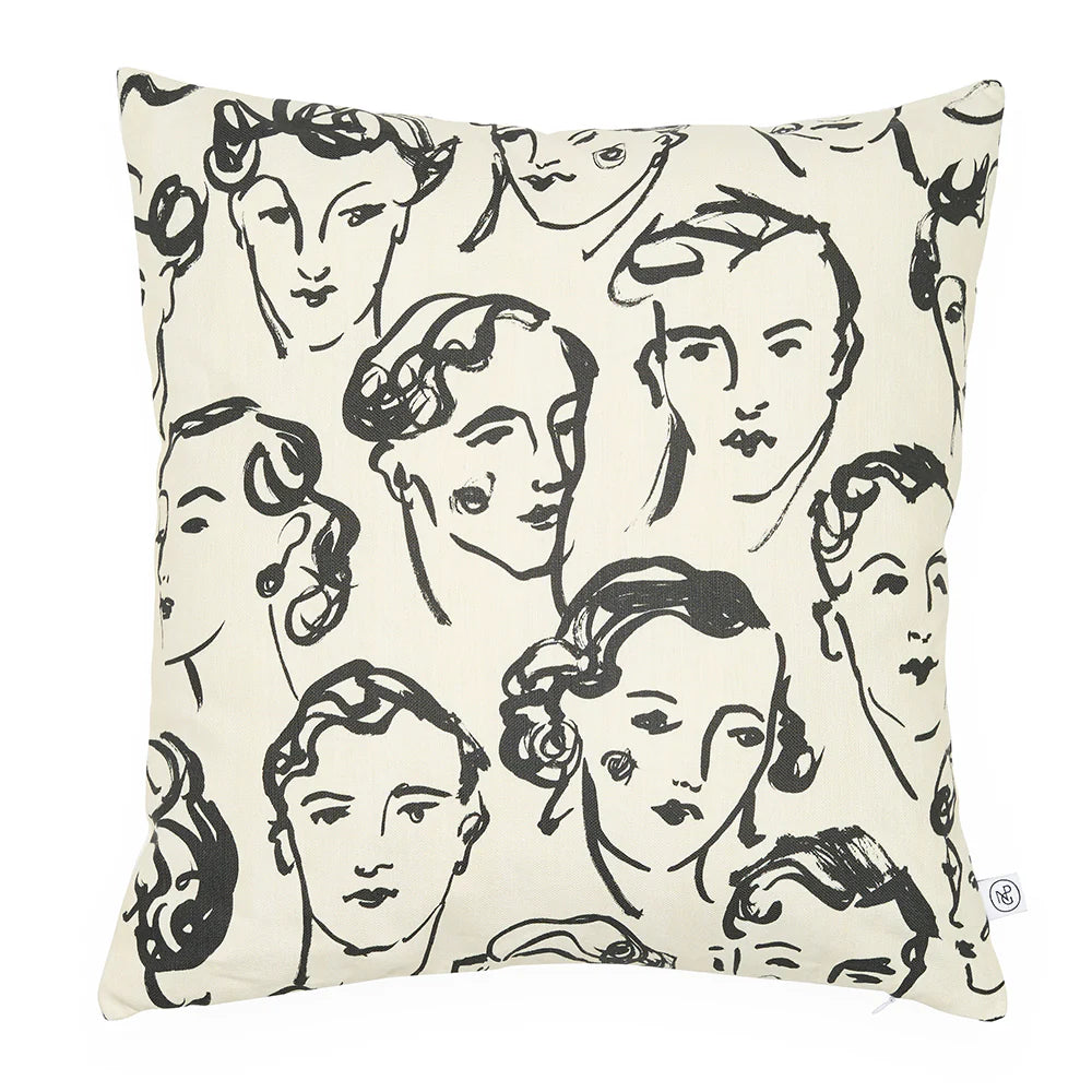 Luke Edward Hall X NPG Large Faces Cushion
