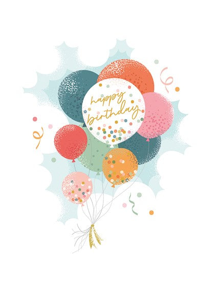 Birthday Balloons - Modello Card