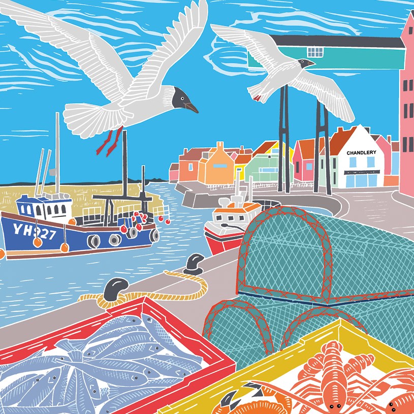 Seagulls by the Harbour
