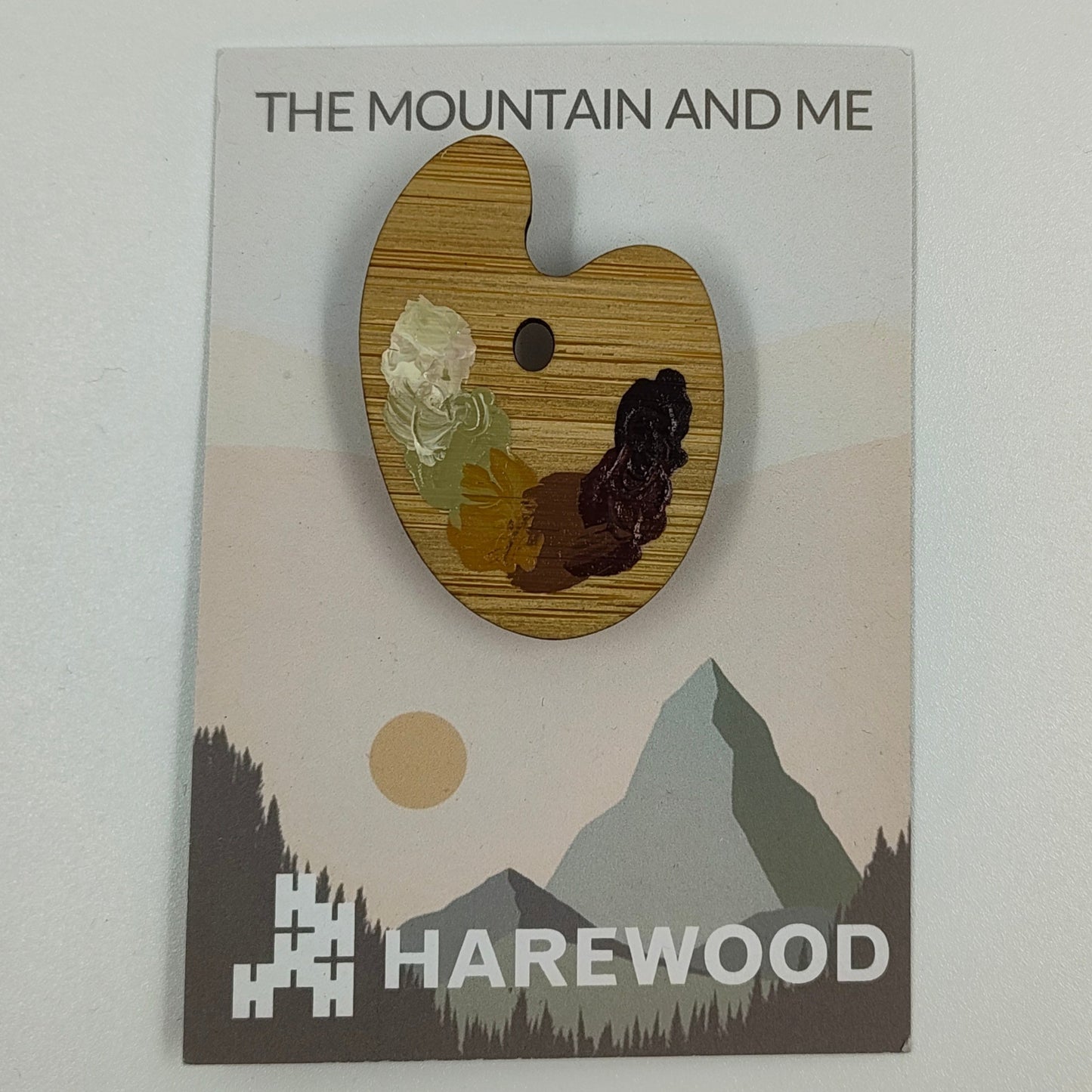 JMW Turner Palette Brooch - Warm