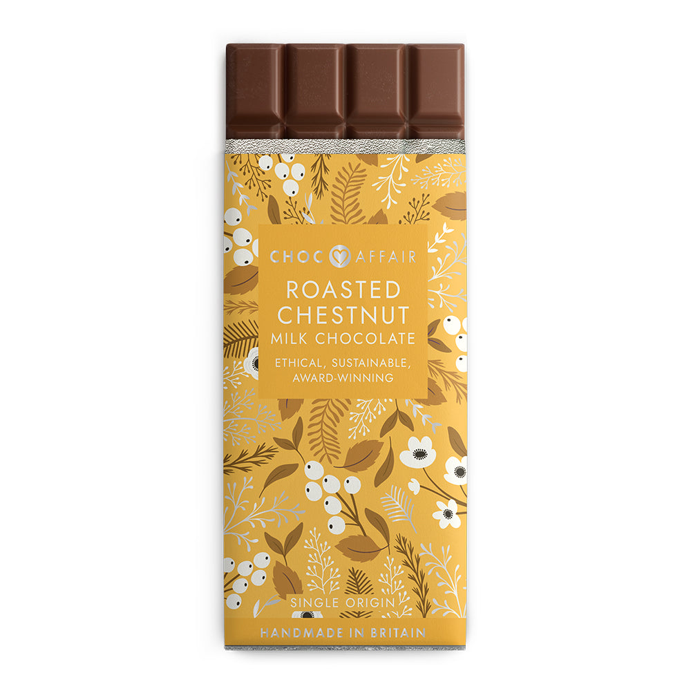 Roast Chestnut Infused Milk Chocolate Bar - 90g