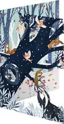 Wild Wood Hideaway Lasercut Card Christmas