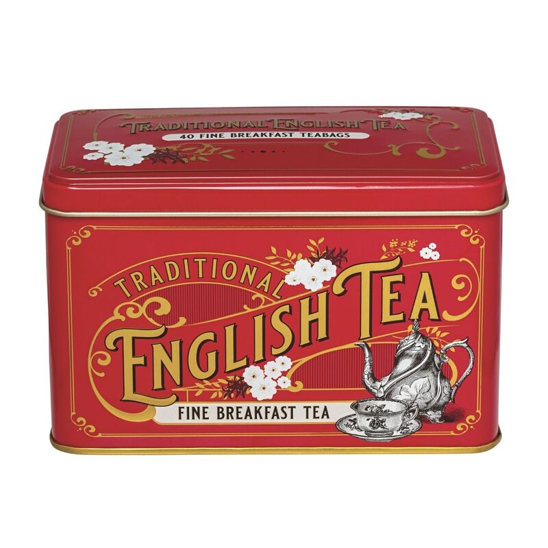 Vintage Victorian Tea Tin - English Breakfast - 40 Bags