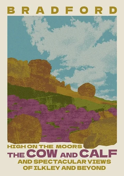 Cow + Calf A3 Print - Ellie Way