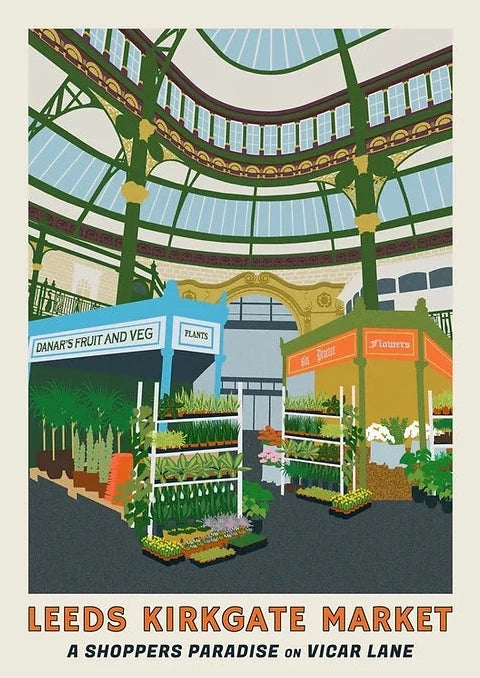 Kirkgate Market A3 Print - Ellie Way