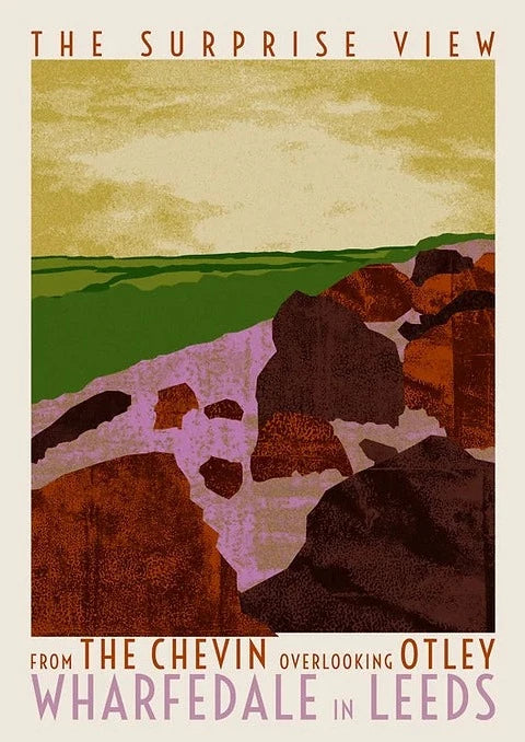 Otley Chevin A3 Print - Ellie Way