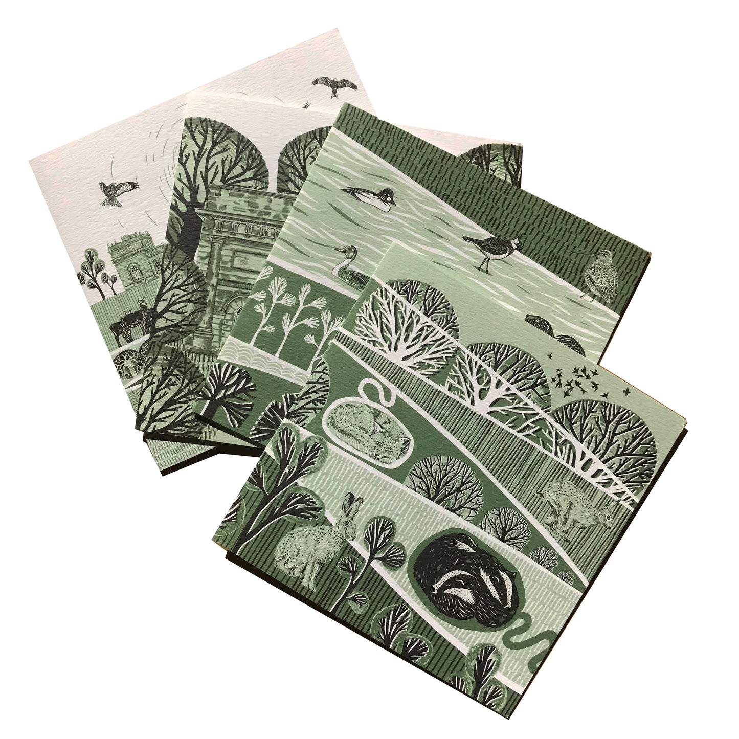 Harewood House Card Multi Pack - Folded Forest
