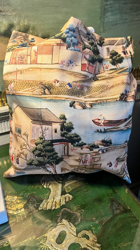 Chinese Wallpaper Cotton Tote Bag