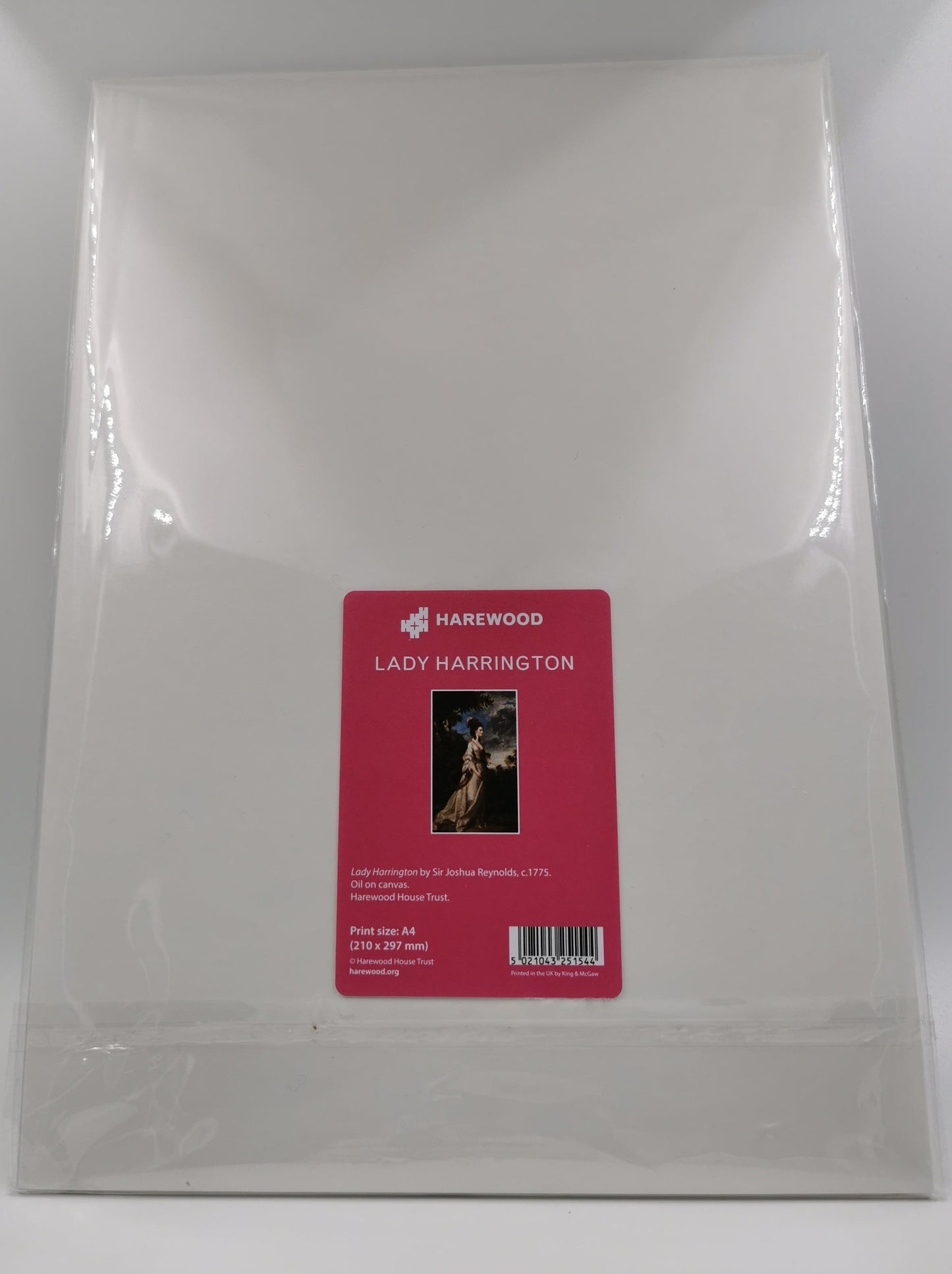 Lady Harrington by Joshua Reynolds - A4 Print
