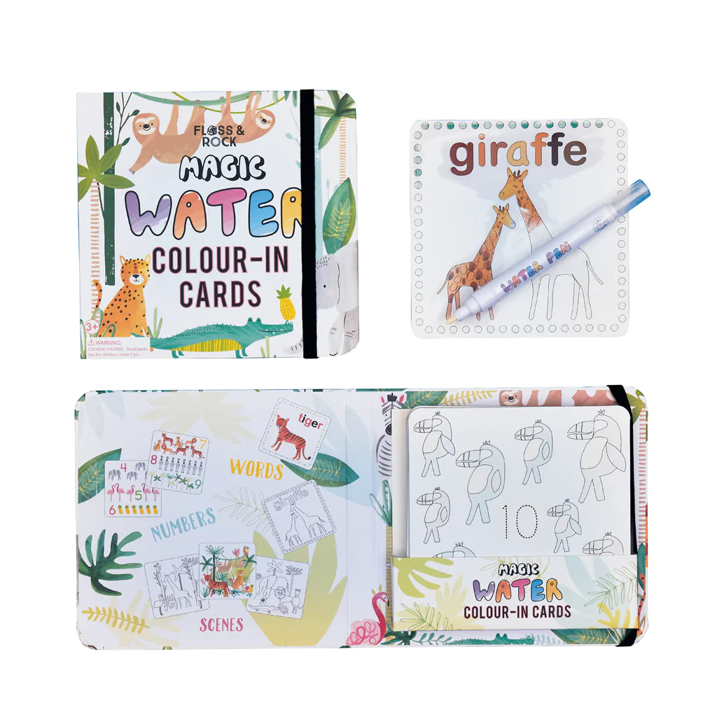 Magic Water Colour In Cards - Jungle