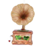 Painted Glass Gramophone