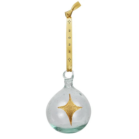 Bethlehem Clear Star Glass Bauble