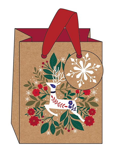 Reindeer Small Gift Bag