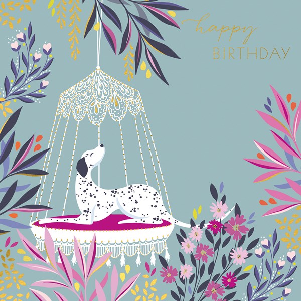 Dog on Swing - Sarah Miller