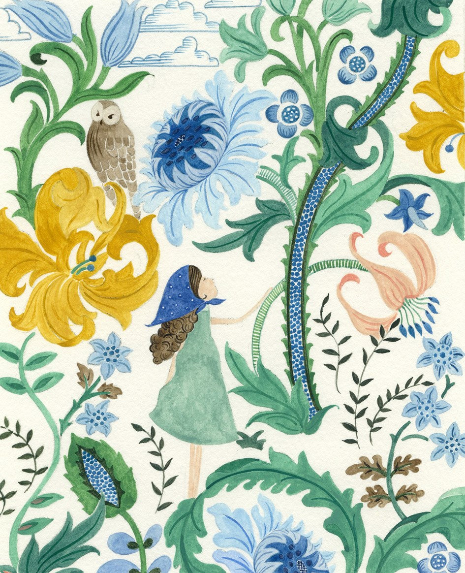 Girl & Owl Floral - Veryan VR02A