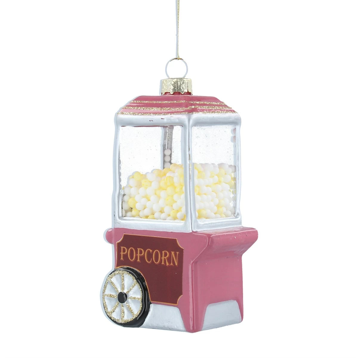 Pink and Clear Popcorn Machine Decoration